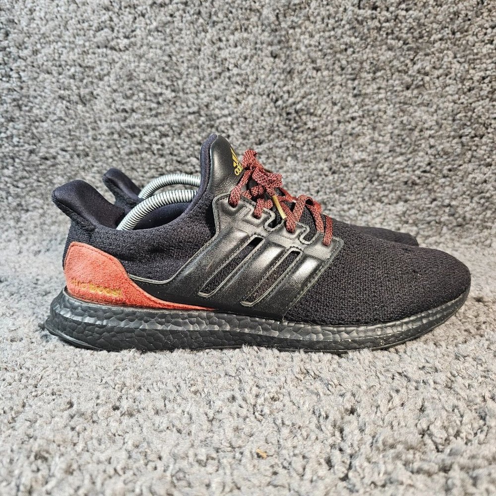Adidas Ultraboost Shoes Men's 12 DNA Black Red Running Sneakers Trainers FW4899